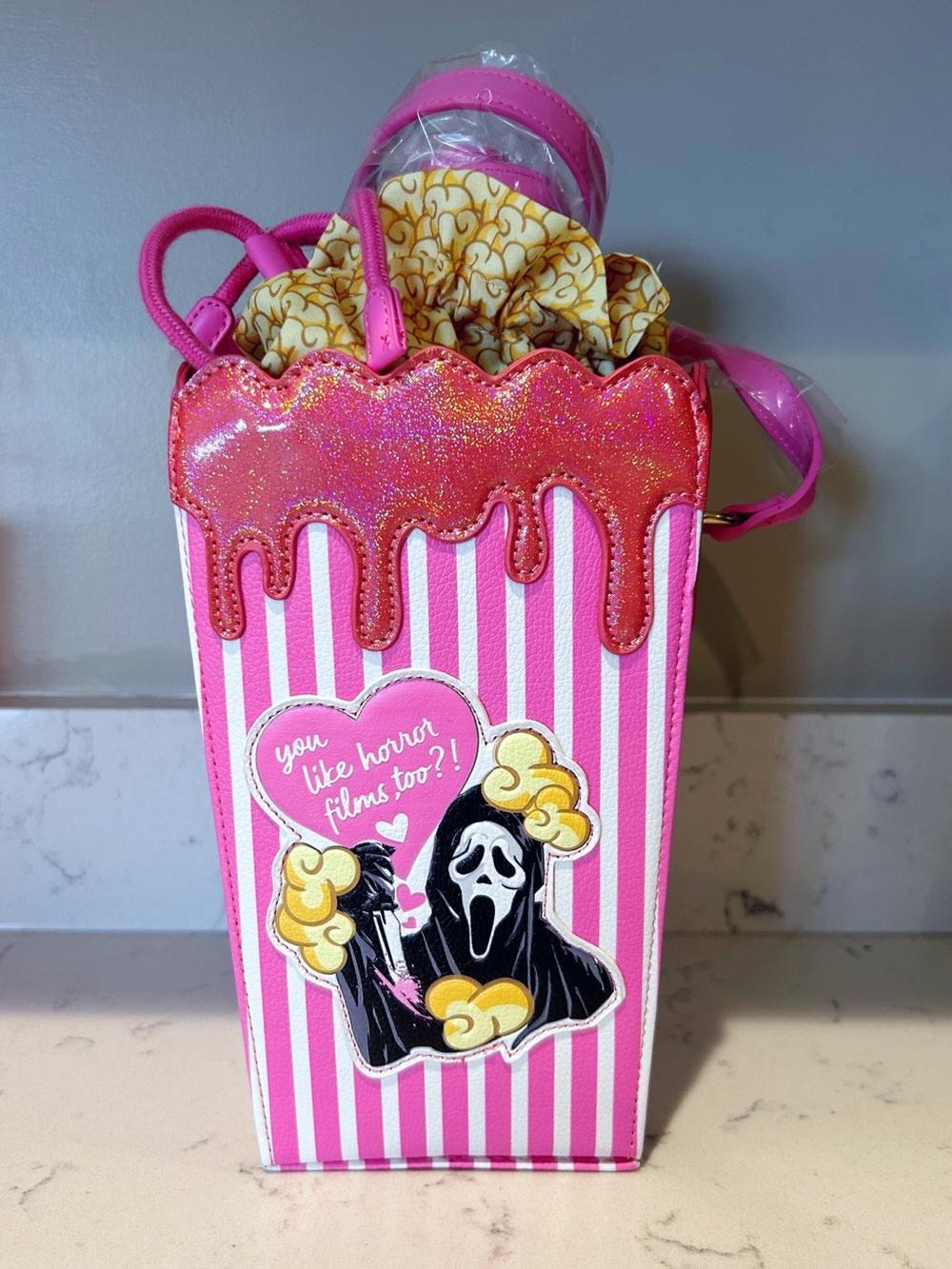 Ghostface popcorn purse Spirit Halloween
